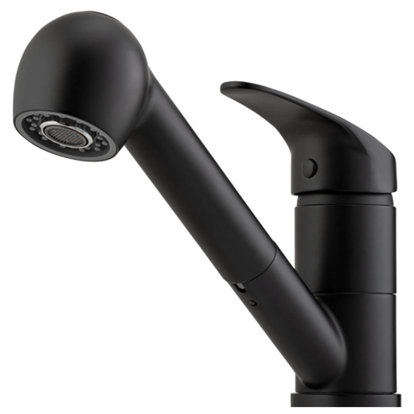 Oliveri London Pull Out Spray Mixer Tap Matte Black LON580FMB-P