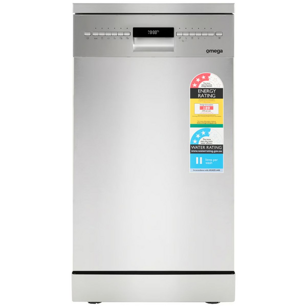 Omega 45cm Compact Freestanding Dishwasher Stainless Steel ODWF4510X