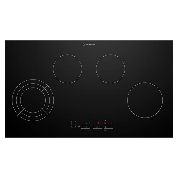 Westinghouse 90cm 4 Zone Ceramic Cooktop with Hob2Hood WHC943BE