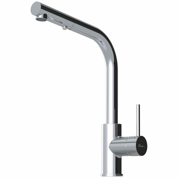 Oliveri Tennyson Square Goose Neck Pull Out Mixer Tap Chrome TS2170-P