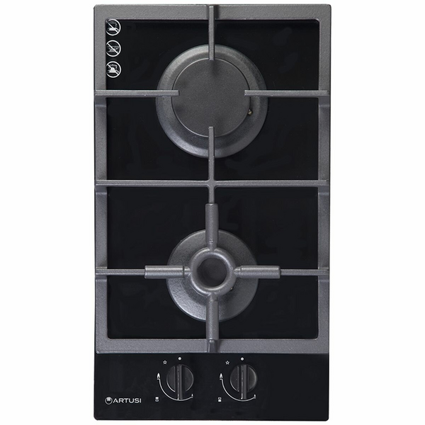Artusi 30cm Domino Natural Gas Tempered Glass Cooktop CAGH32B