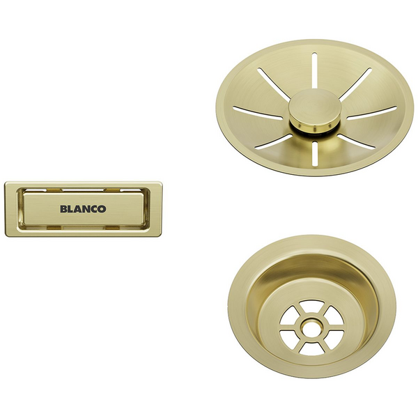 Blanco InFino Waste Kit for Single Bowl Satin Gold 203476
