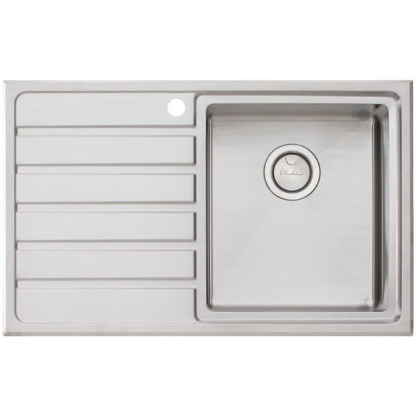 Oliveri Apollo Single Bowl Left Hand Drainer Sink AP1422