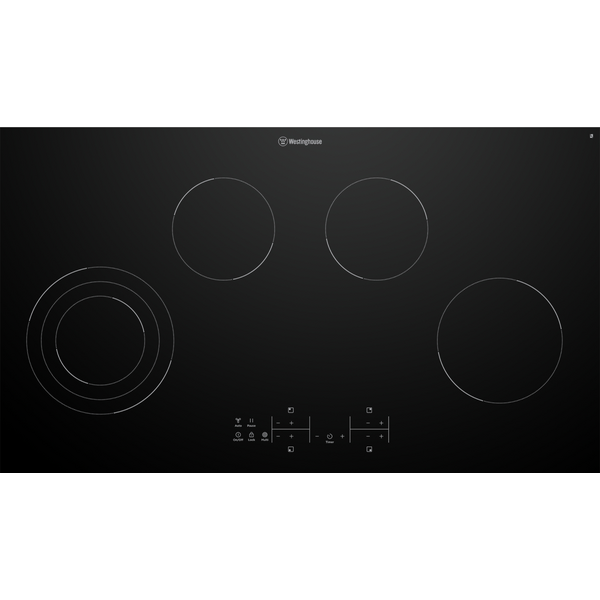 Westinghouse 90cm Ceramic Cooktop with Triple Zone and Hob2Hood WHC943BD