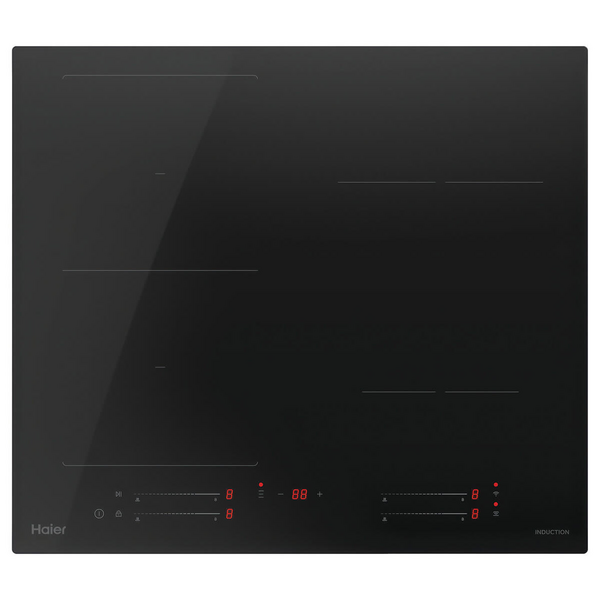 Haier 60cm 500 Series Induction Cooktop with Flexi Zone Black HCI604FTB4