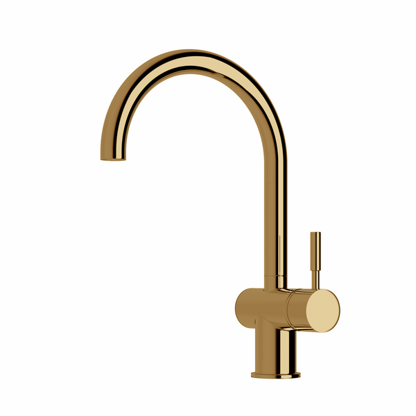 Sussex Taps Voda Sink Mixer Tap Living Polished Brass VSMC-24