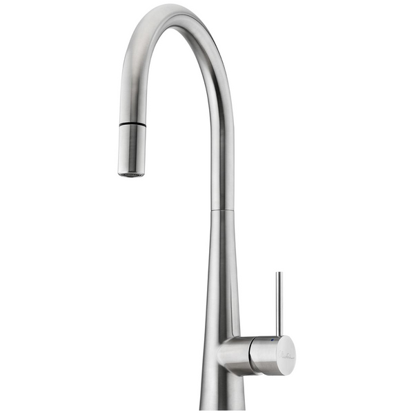Oliveri Essente 316 Stainless Steel Goose Neck Pull Out Mixer - Stainless Steel SS31625