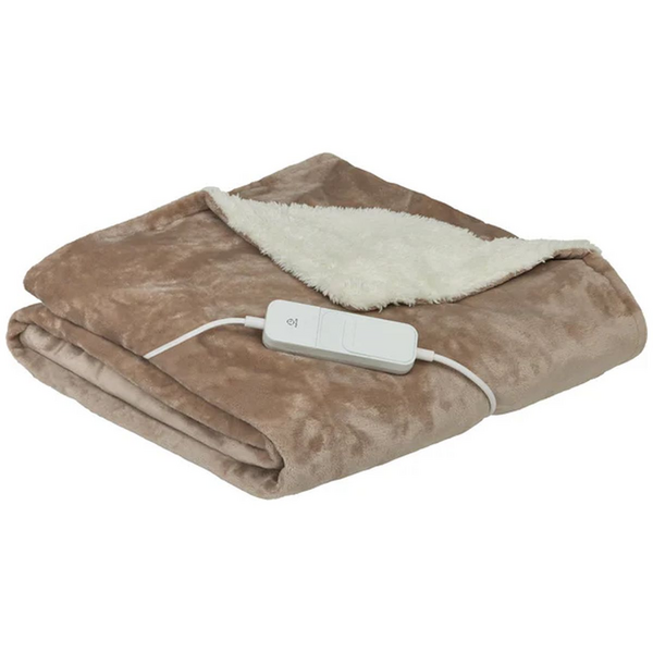 HoMedics Heated Throw Blanket- Cream HTB-1000CE-AU