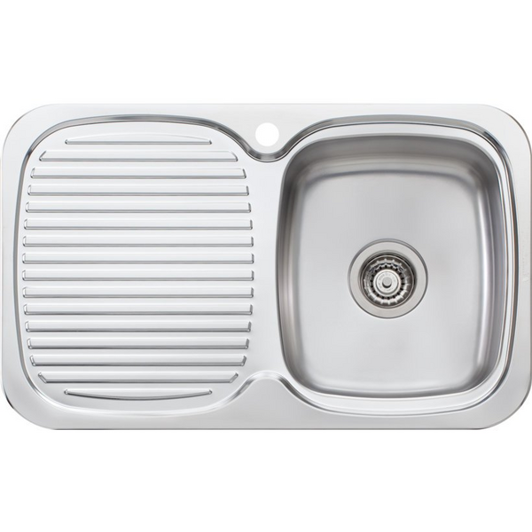 Oliveri Lakeland Single Bowl Left Hand Drainer Sink LL117