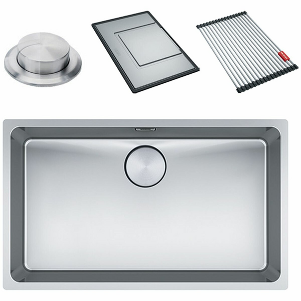 Franke Mythos 700mm Single Bowl Undermount Sink with Accessories MYX110-70FPC