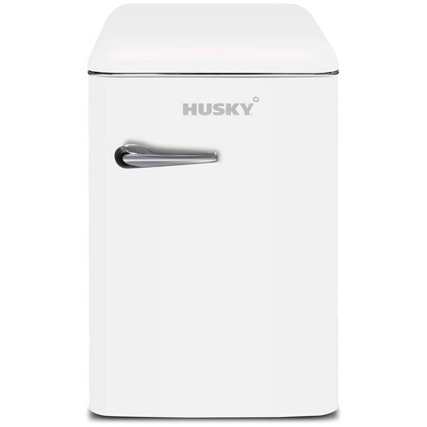 Husky 118L Retro Style Bar Fridge White HUSRET135WHHU