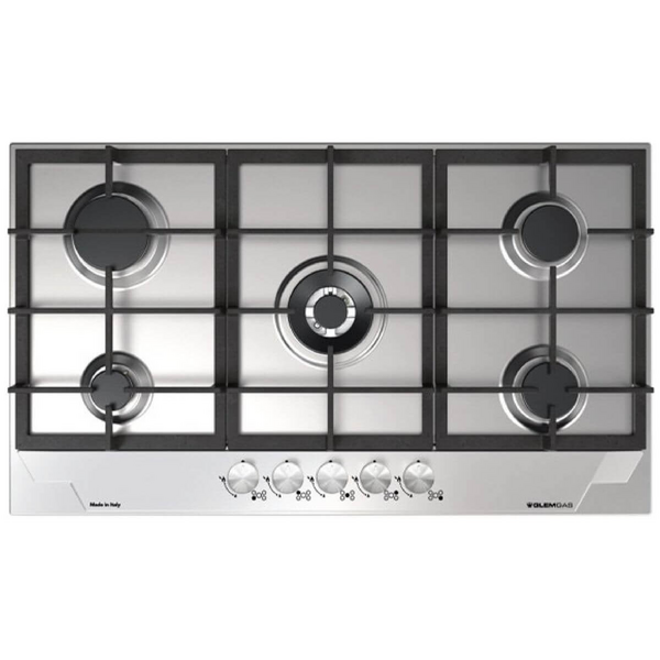 Glem Gas 90cm Stainless Steel Natural Gas Cooktop GTD95AU