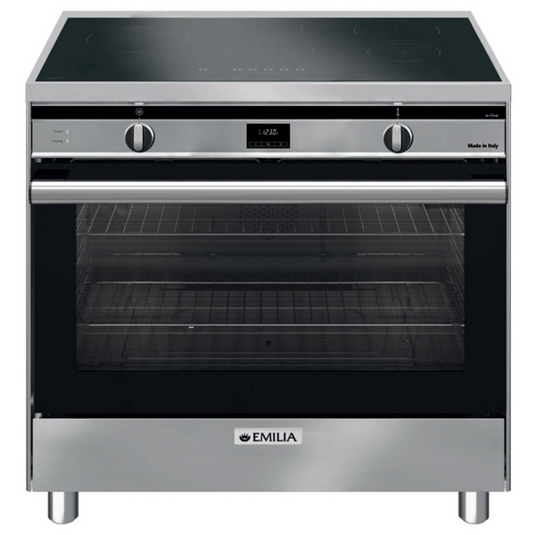Emilia 90cm Induction Freestanding Oven Stainless Steel EMIND96FS