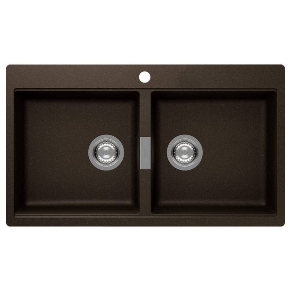 Abey Schock Horizont Double Bowl Sink Bronze N200BZ