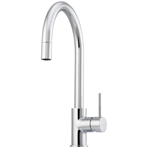 Oliveri Venice Pull Out Goose Neck Mixer Tap Chrome VE520FCR-P