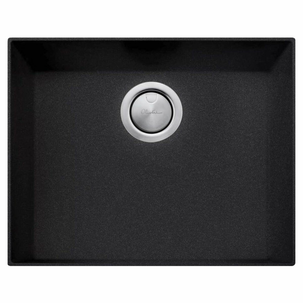 Oliveri Santorini Single Bowl Undermount Sink Black ST-BL1560U
