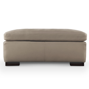 Kalona Genoa Leather Ottoman Taupe 6456-00T