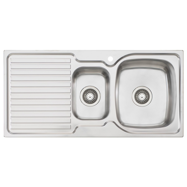 Oliveri Endeavour 1 & 1/2 Bowl Left Hand Drainer Sink EE02