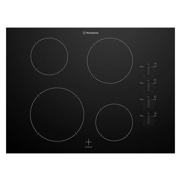 Westinghouse 70cm 4 Zone Ceramic Cooktop WHC742BE