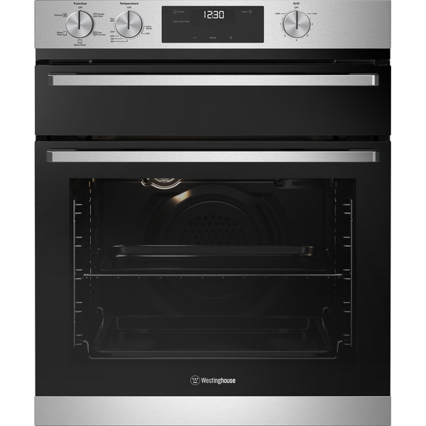 Westinghouse 60cm Multi-Function Oven with Separate Grill-Stainless Steel WVE6555SD