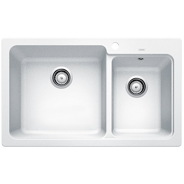 Blanco White Inset Double Sink NAYA8WK5