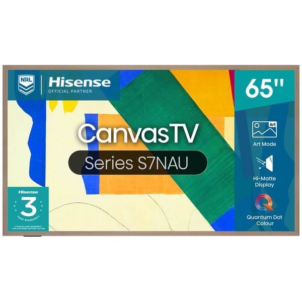 Hisense 65 Inch Canvas S7NAU 4K QLED Smart TV [2024] 65S7NAU