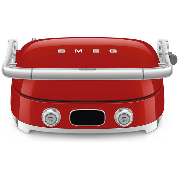 Smeg 50s Style Countertop Multifunctional Grill Red MGF01RDAU