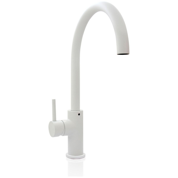 Billi Home Round Gooseneck Mixer Tap - Matte White 991600GMW