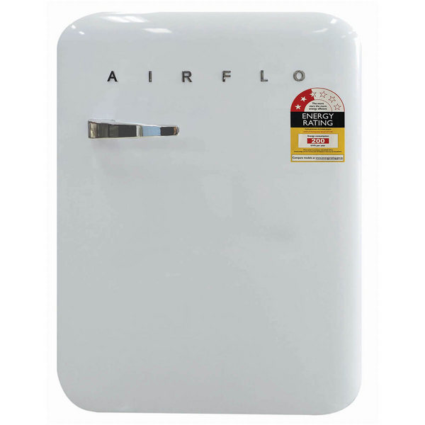 Airflo 130L Retro Bar Fridge White AFF130XW