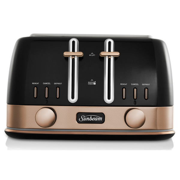 Sunbeam New York Collection 4 Slice Toaster Black Bronze TA4440KB