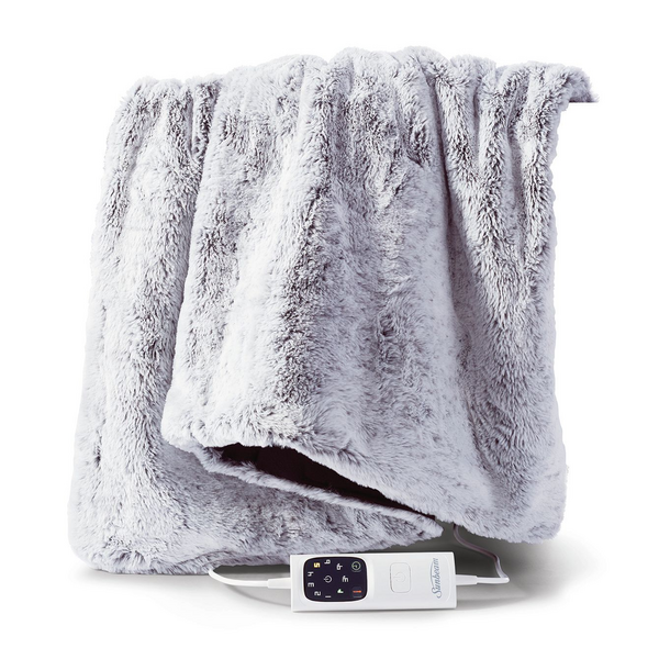 Sunbeam Feel Perfect Faux Fur Heated Throw TRF4300
