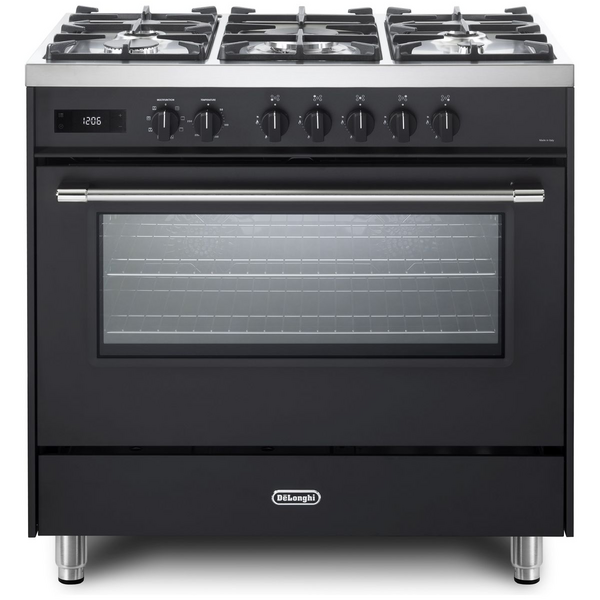 Delonghi 90cm Anthracite Dual Fuel Freestanding Oven DEF1407A