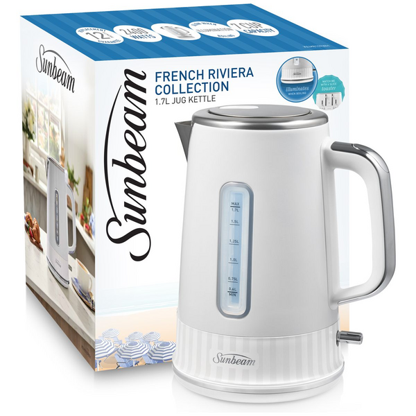 Sunbeam French Riviera 1.7L Kettle White KEM8107WH