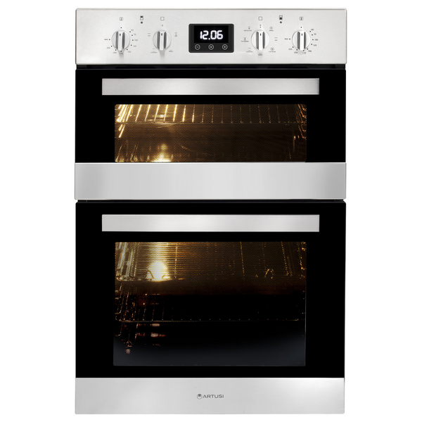 Artusi 60cm Stainless Steel Electric Built-In Double Oven CAO888X-1