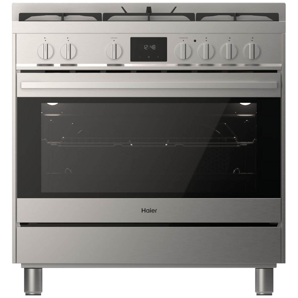 Haier 90cm 300 Series Dual Fuel Freestanding Oven Stainless Steel HOR90S8MSX2