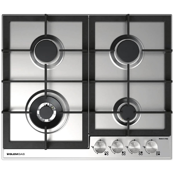 Glem Gas 60cm Stainless Steel Natural Gas Cooktop GTD64AU