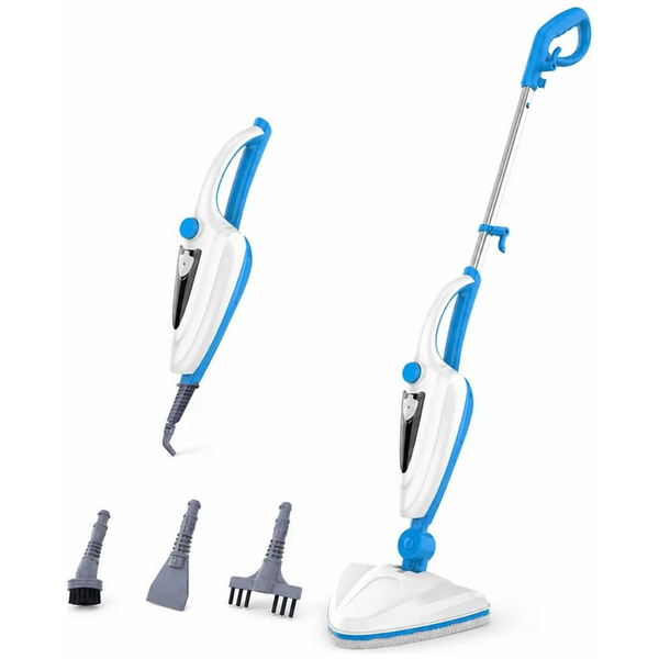 MyGenie Vortex 10-in-1 Steam Mop 1400W Multi-Surface Cleaner & Steamer Blue 10005879