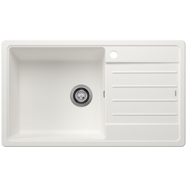 Blanco LEGRA XL 6S Single Bowl Top Mount Sink with Right Hand Drainer Silgranit White 528065