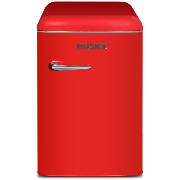 Husky 118L Retro Style Bar Fridge Red HUSRET135RDHU