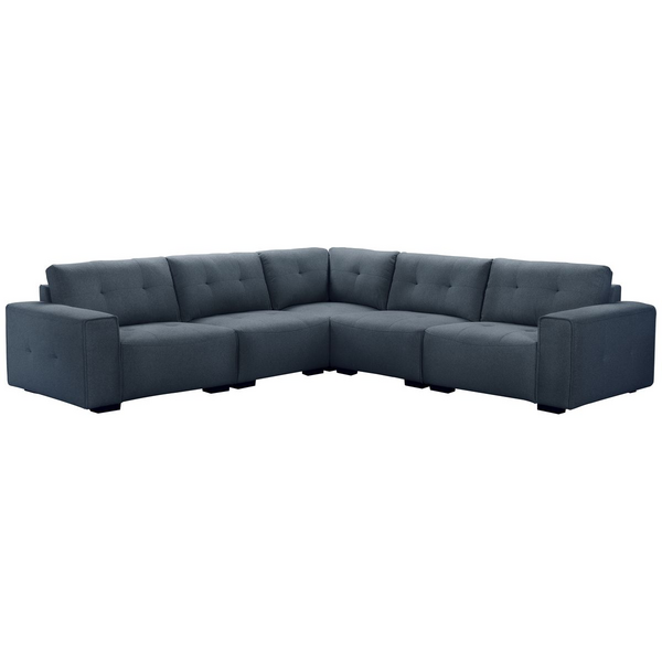 Ostro Furniture Ostro Bella 5 Seater Corner Lounge Dark Grey 25004000