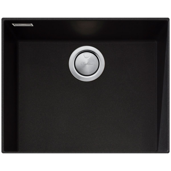 Oliveri Santorini Large Bowl Undermount Sink Black ST-BL1550UOF