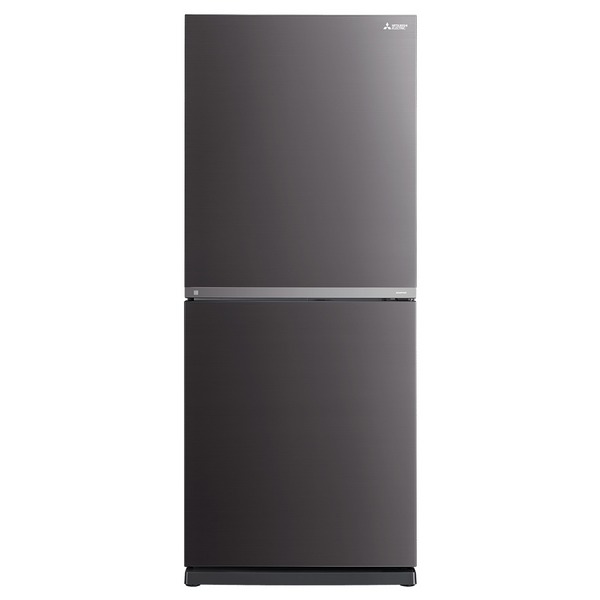 MITSUBISHI シルバー冷蔵庫 Mitsubishi Electric 564L French Door Fridge Dark Silver Glass MR