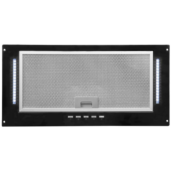 Artusi 60cm Matte Black Undermount Rangehood AUM60B
