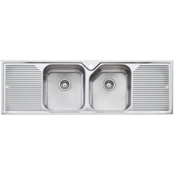 Oliveri Nu-Petite Double Bowl Double Drainer Sink NP6531TH