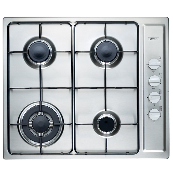 Emilia 60cm Natural Gas Cooktop Stainless Steel SEC64GWI