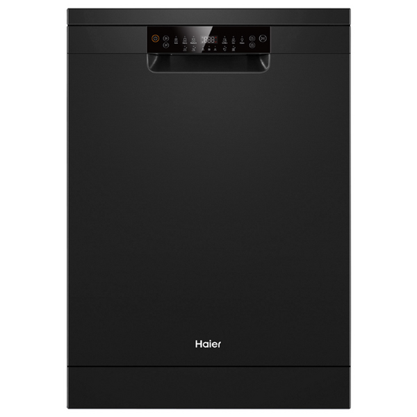 Haier 60cm Freestanding Dishwasher with Sanitise Black HDW15F1B1
