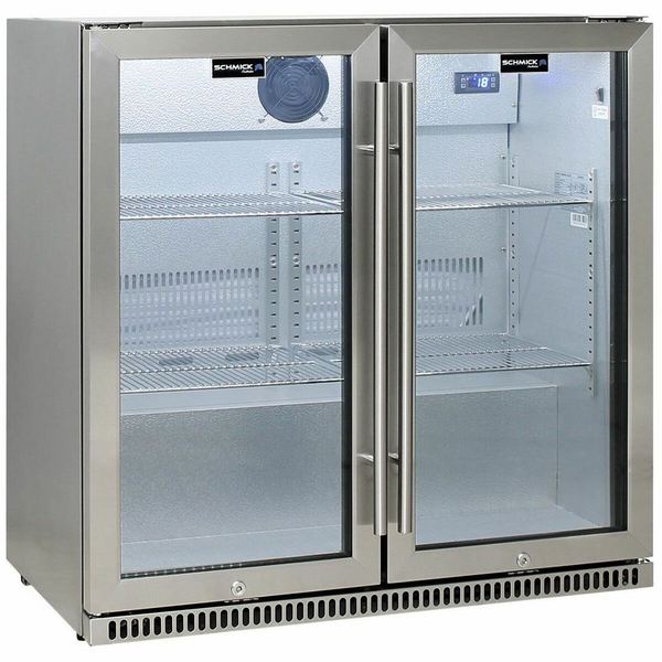 Schmick Alfresco Two Door Bar Fridge with Heated Glass SK190-SS