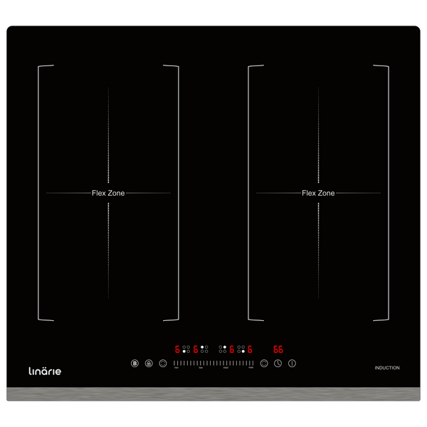 Linarie 60cm 4 Zone Induction Cooktop with Double Flex Zone LS60I2F