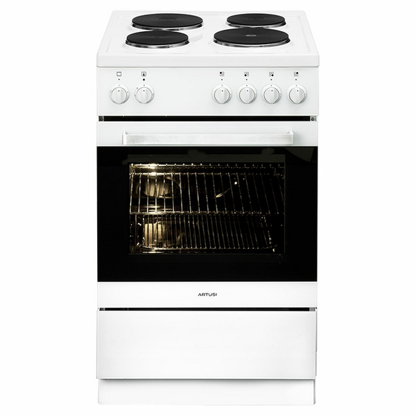 Artusi 54cm Electric Freestanding Oven White AFE544W