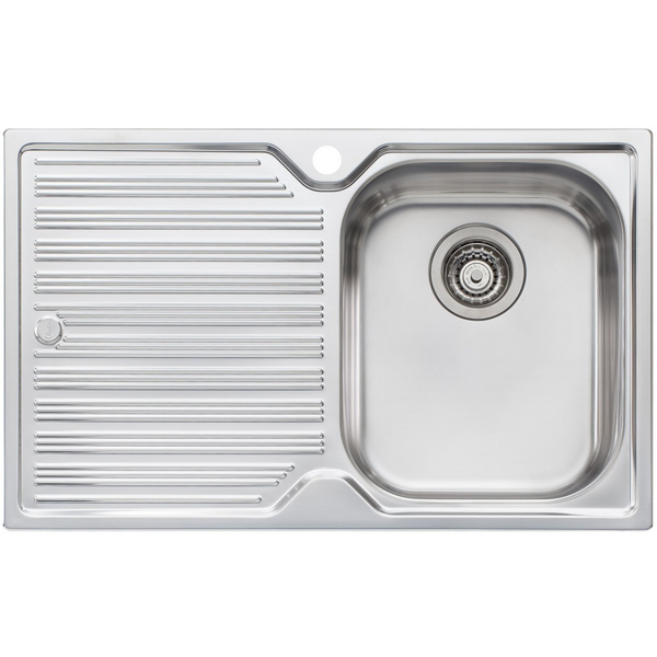 Oliveri Diaz Single Bowl Left Hand Drainer Topmount Sink DZ122